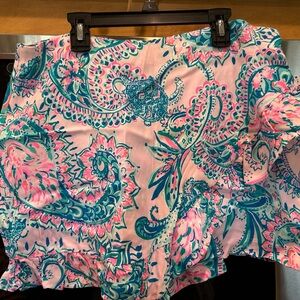 Colorful Paisley Print.  LIlly Pulitzer skort.